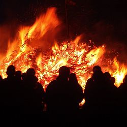 Biike-Feuer auf Sylt