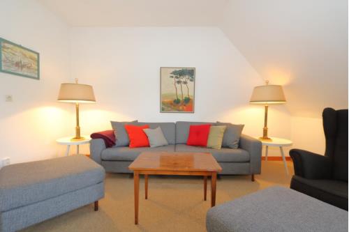 Sylt Ferienwohnung Haus Wattblick - Appartement OG - Wohnzimmer