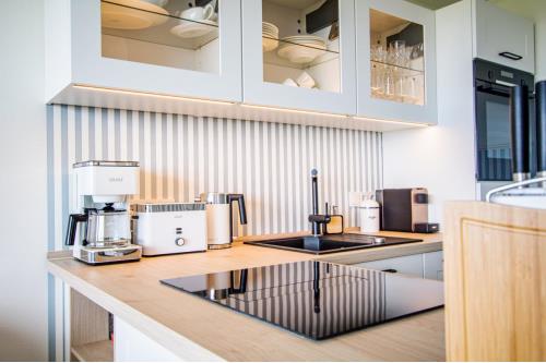 Sylt Ferienwohnung Appartement Meeresleuchten - Küche