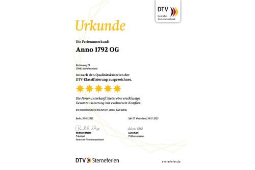 Sylt Ferienwohnung Suite Anno 1792 - OG