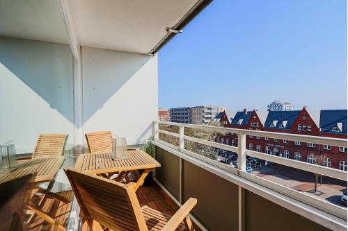 Sylt Ferienwohnung Haus Hanseat - Appartement Kröger - Balkon